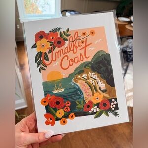 Rifle Paper Co. Amalfi Coast Print with Floral Accents